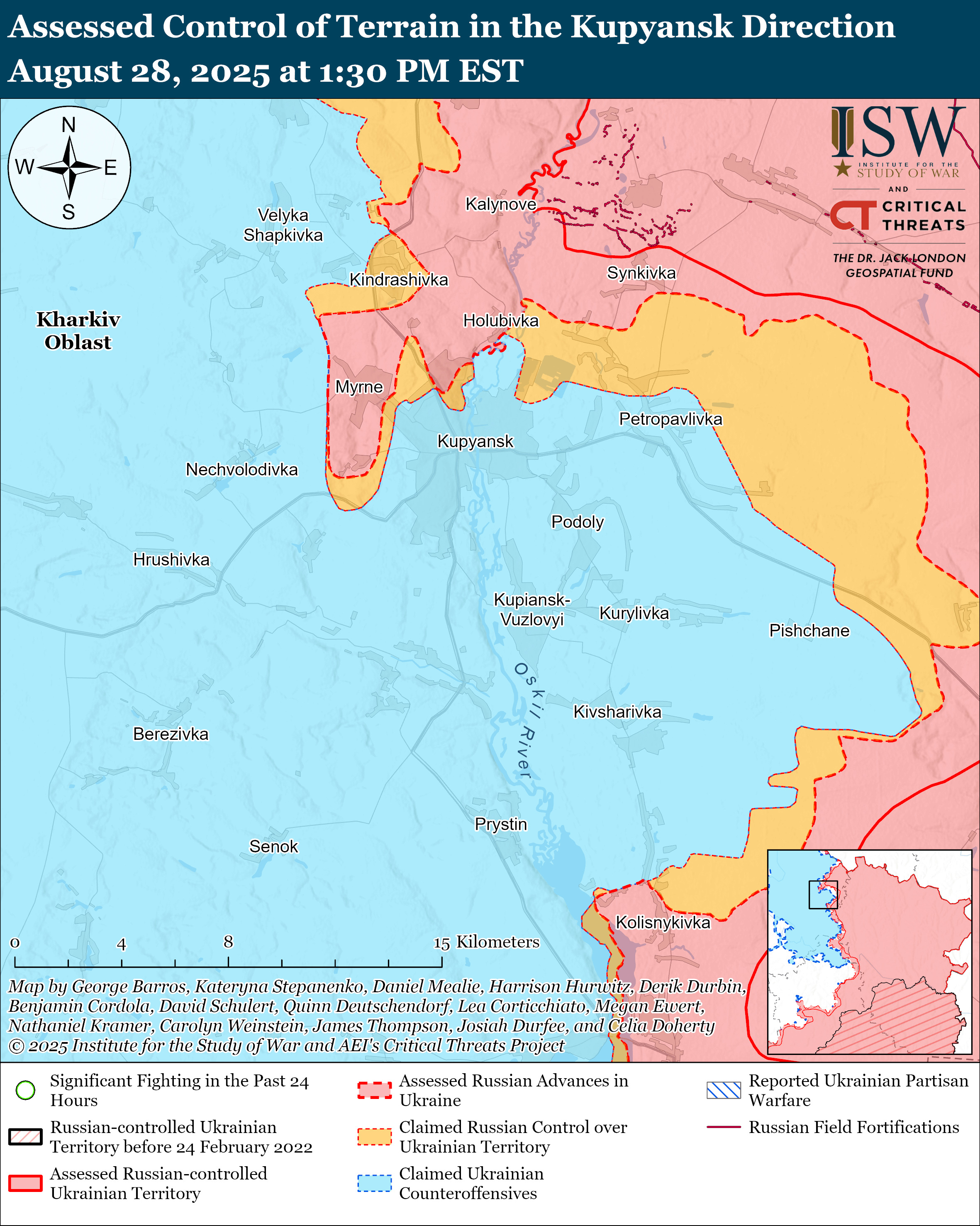 Війська РФ намагаються прорвати фронт, ЗСУ тримають оборону: карти ISW
